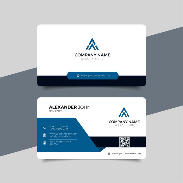 Professional Modern Blue Business Card