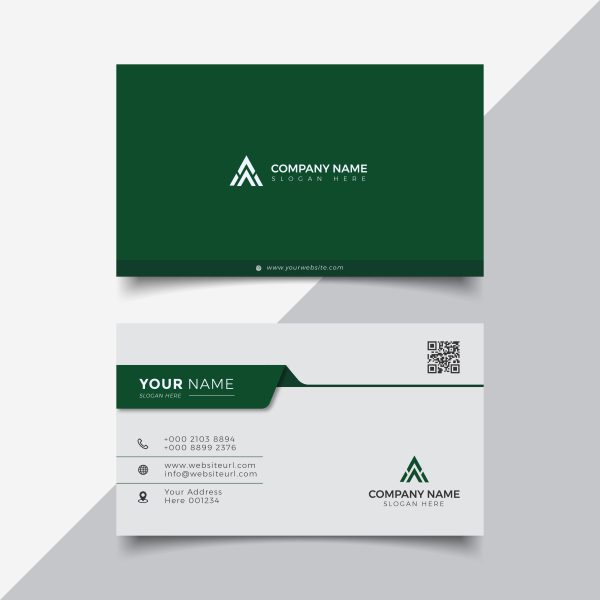 Professional Elegant Green Business Card