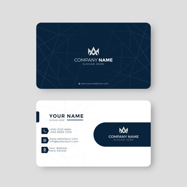 Professional Elegant Black & White Business Card